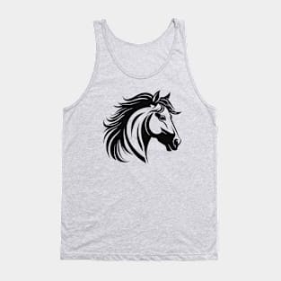 Horse head t-shirt Tank Top